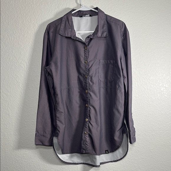 The North Face STEVIE Shirt Medium Button Down Purple Long Sleeve L - Picture 1 of 6